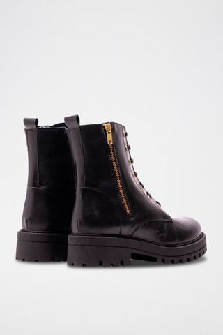 Bottines en cuir - Noir