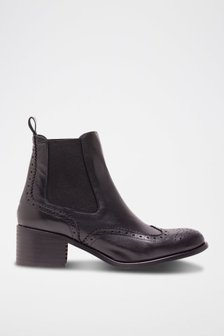 Bottines Chelsea en cuir - Noir