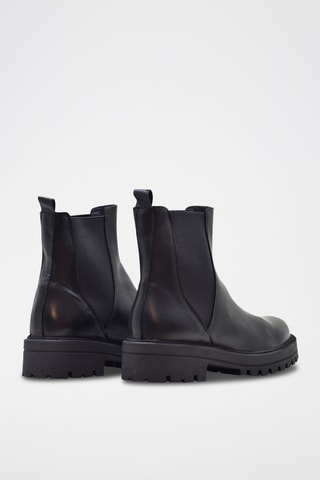 Bottines Chelsea en cuir nappa - Noir