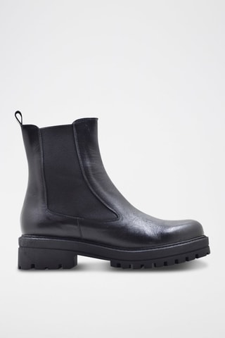 Bottines Chelsea en cuir - Noir
