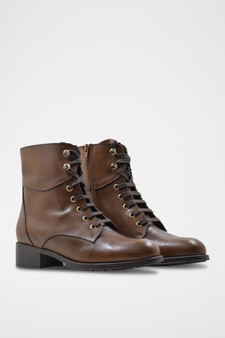 Bottines en cuir - Marron