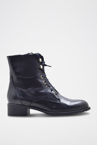 Bottines en cuir - Noir