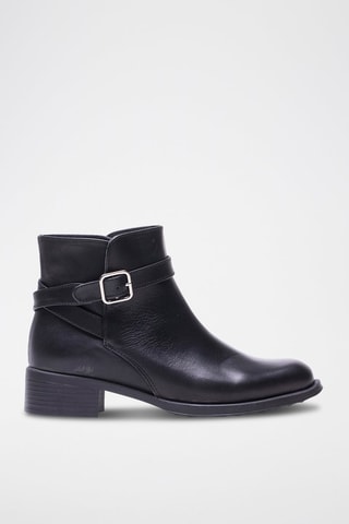 Bottines en cuir - Noir