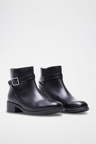 Bottines en cuir - Noir