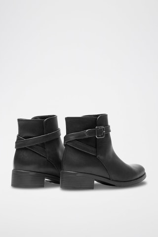 Bottines en cuir - Noir