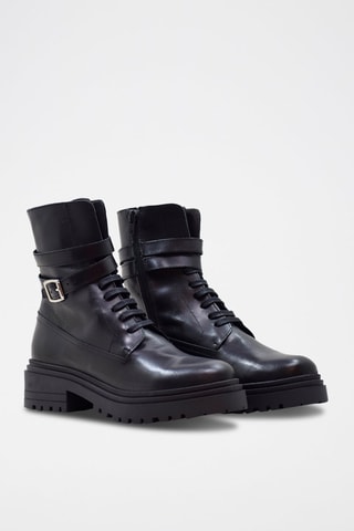 Bottines en cuir - Noir