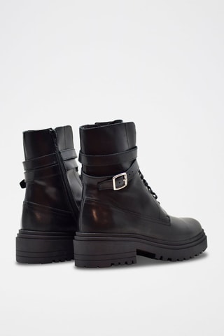Bottines en cuir - Noir