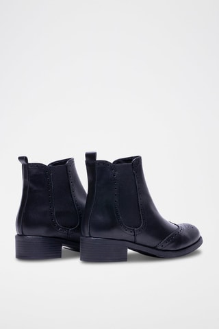 Bottines Chelsea en cuir - Noir