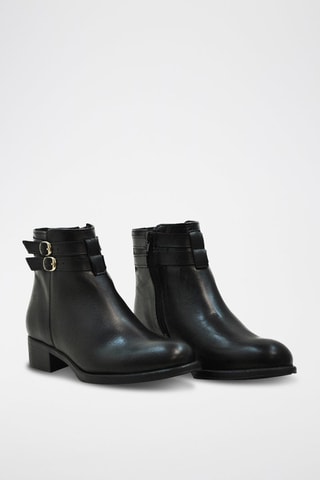 Bottines en cuir - Noir