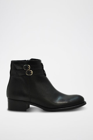 Bottines en cuir - Noir