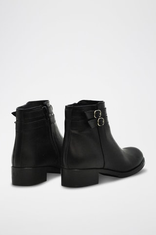 Bottines en cuir - Noir
