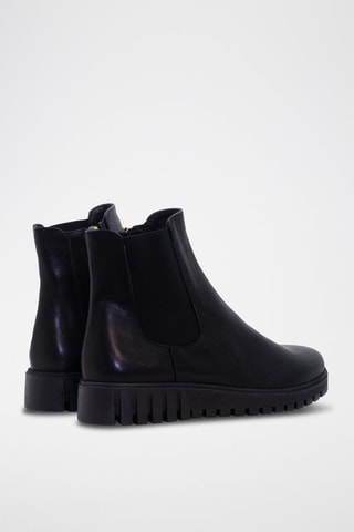 Bottines en cuir - Noir