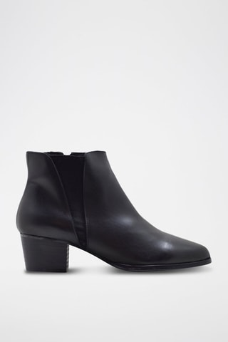 Bottines en cuir nappa - Noir