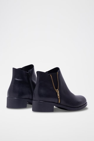 Bottines en cuir - Noir