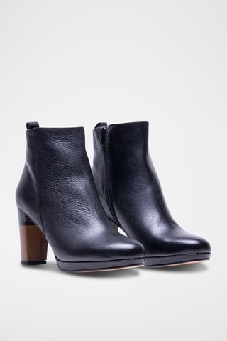 Bottines en cuir - Noir