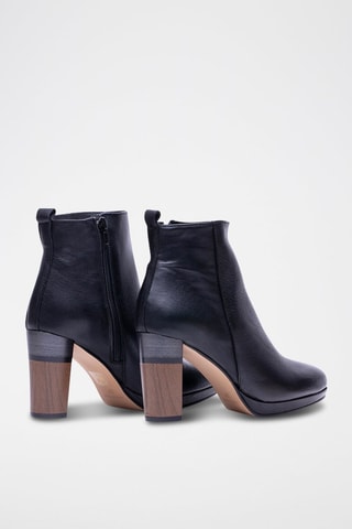 Bottines en cuir - Noir