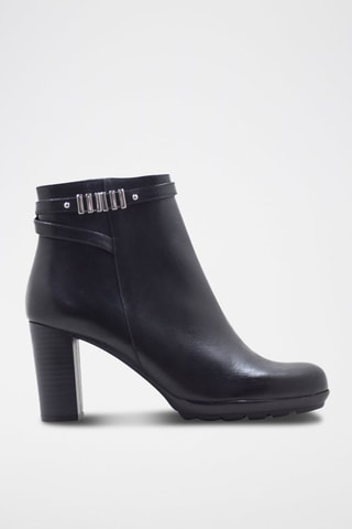 Bottines en cuir - Noir