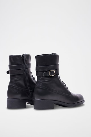 Bottines en cuir - Noir