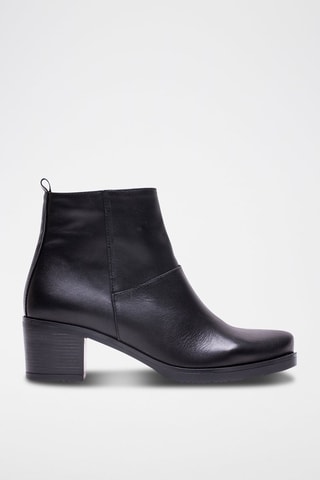 Bottines en cuir - Noir