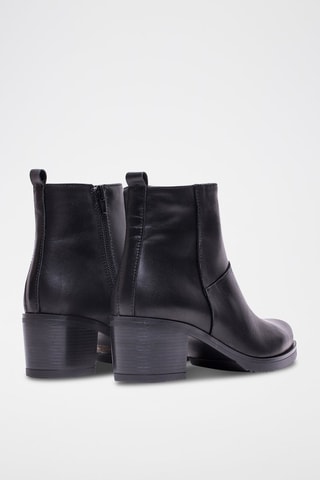 Bottines en cuir - Noir