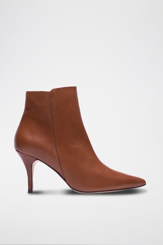 Bottines en cuir Angelina Marron