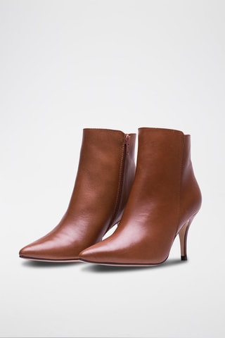 Bottines en cuir Angelina Marron