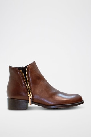 Bottines en cuir - Marron