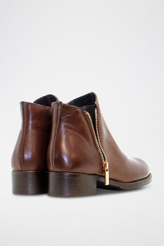 Bottines en cuir - Marron