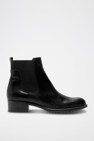 Bottines Chelsea en cuir Noir