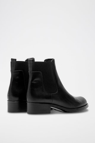 Bottines Chelsea en cuir Noir