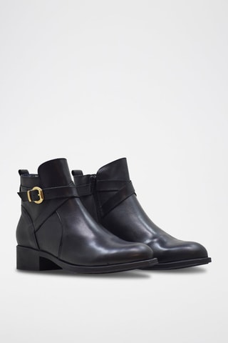 Bottines en cuir Jailene - Noir