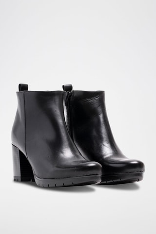 Bottines en cuir Scarlett - Noir