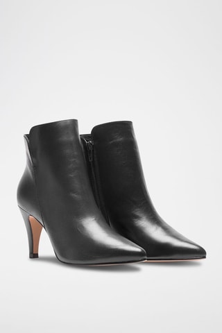 Bottines en cuir Vera - Noir
