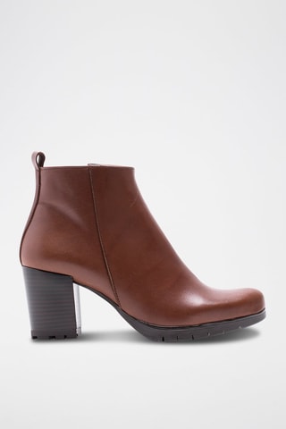 Bottines en cuir Scarlett - Marron