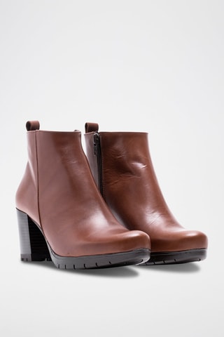 Bottines en cuir Scarlett - Marron