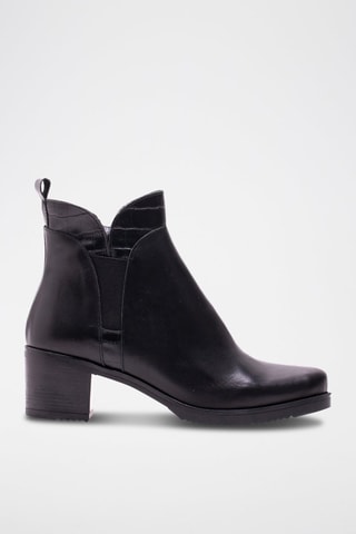 Bottines en cuir - Noir