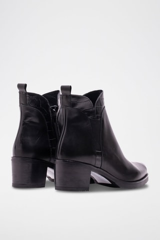 Bottines en cuir - Noir