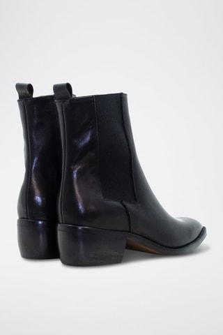 Bottines en cuir - Noir