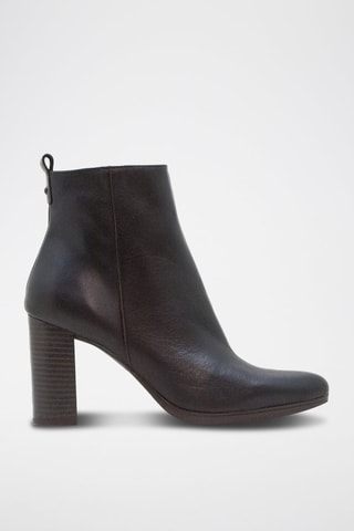 Bottines en cuir Tamara - Marron foncé