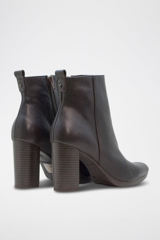 Bottines en cuir Tamara - Marron foncé