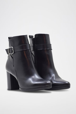 Bottines en cuir Panam - Noir