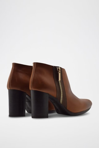 Bottines en cuir Fini - Marron
