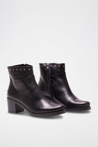 Bottines en cuir - Noir