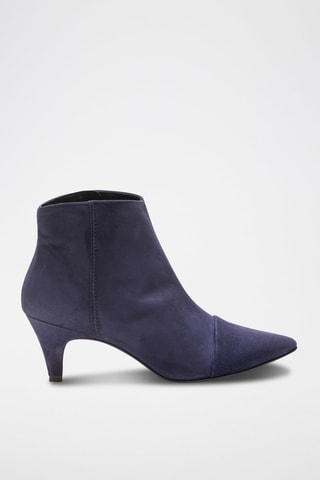 Bottines en nubuck - Bleu marine