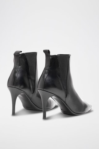 Bottines Chelsea en cuir Asun - Noir