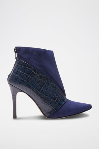 Bottines en cuir Flavia - Bleu marine