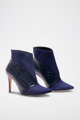 Bottines en cuir Flavia - Bleu marine
