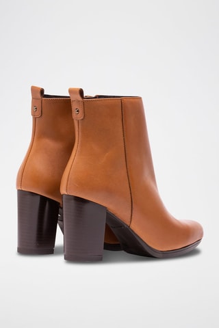 Bottines en cuir nappa Tamara - Camel