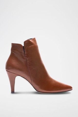 Bottines en cuir Vera - Marron