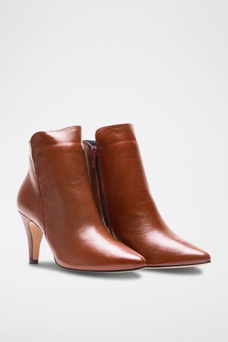 Bottines en cuir Vera - Marron